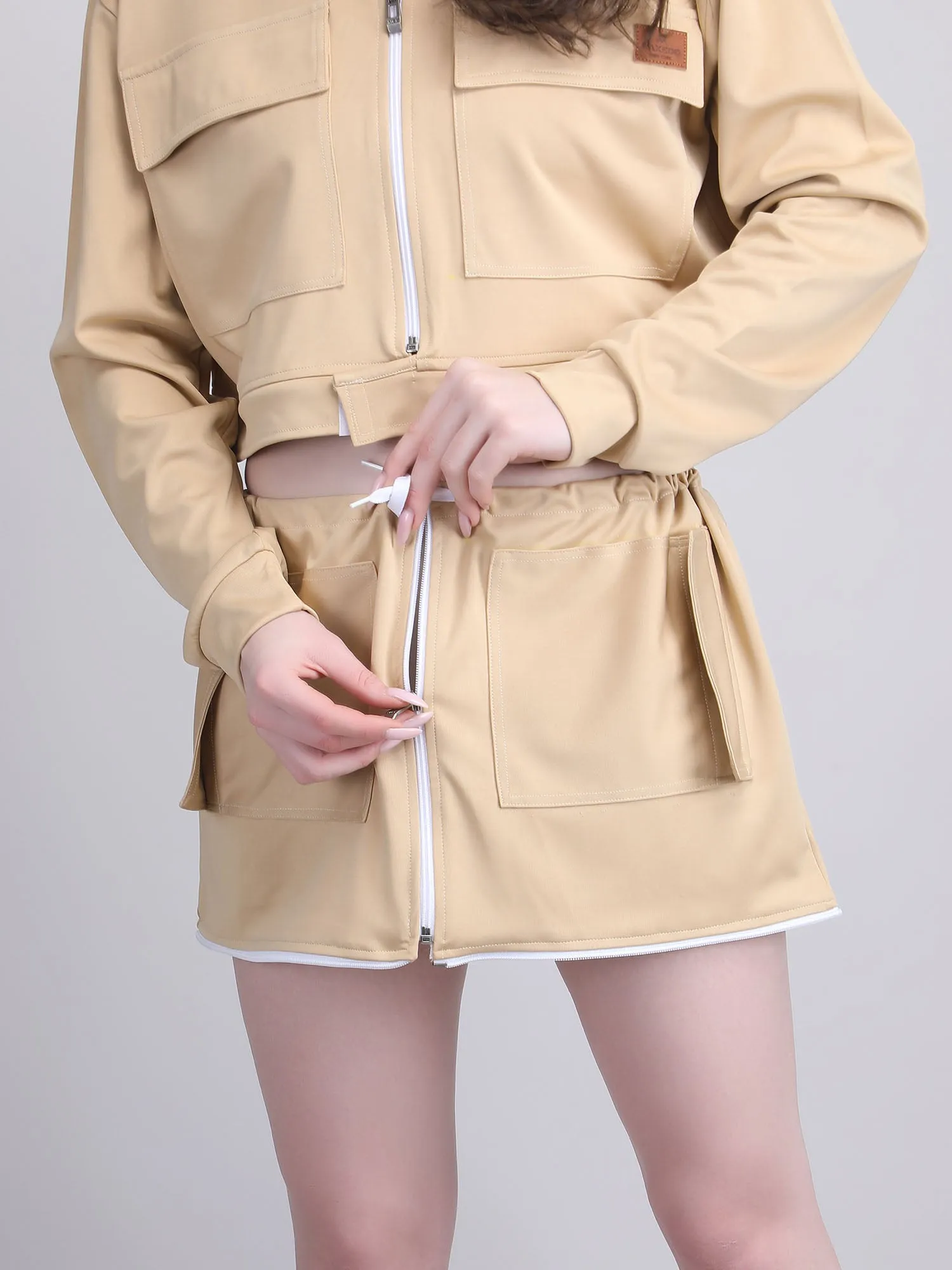 Women's 4-in-1 Convertible Jacket with Detachable Skirt