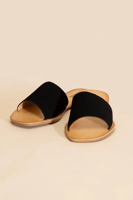 Womens Airway Flat Slides Shoes