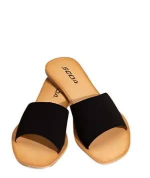 Womens Airway Flat Slides Shoes