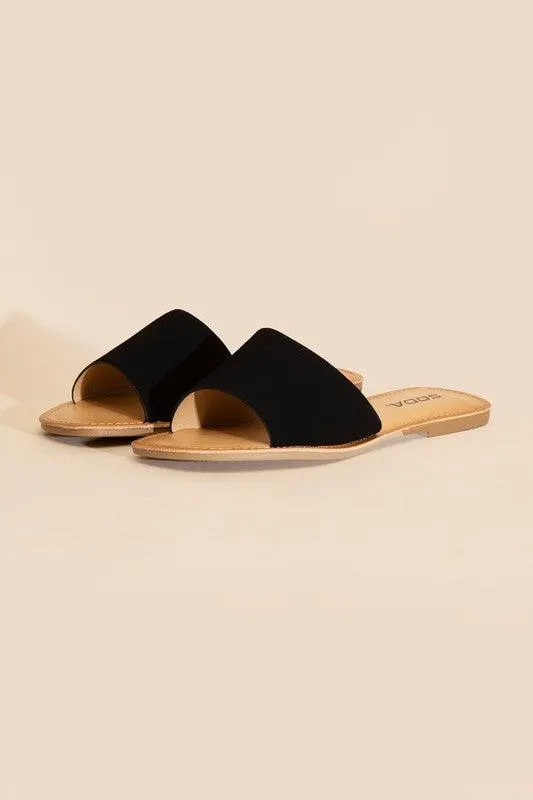 Womens Airway Flat Slides Shoes