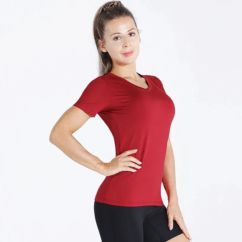 Women's Compression Workout Athletic Running Shirt