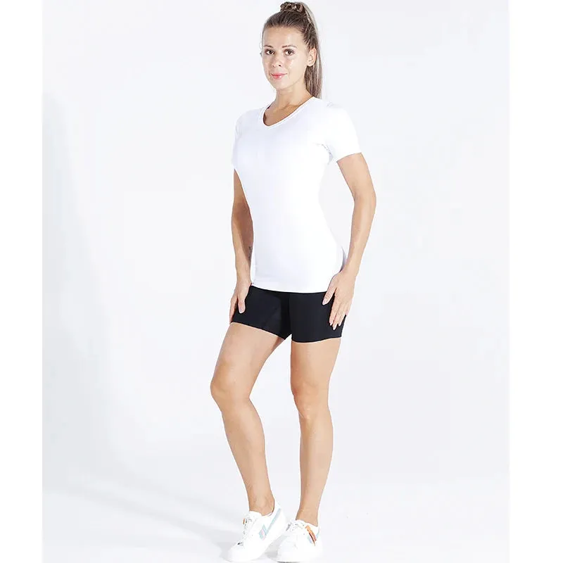 Women's Compression Workout Athletic Running Shirt