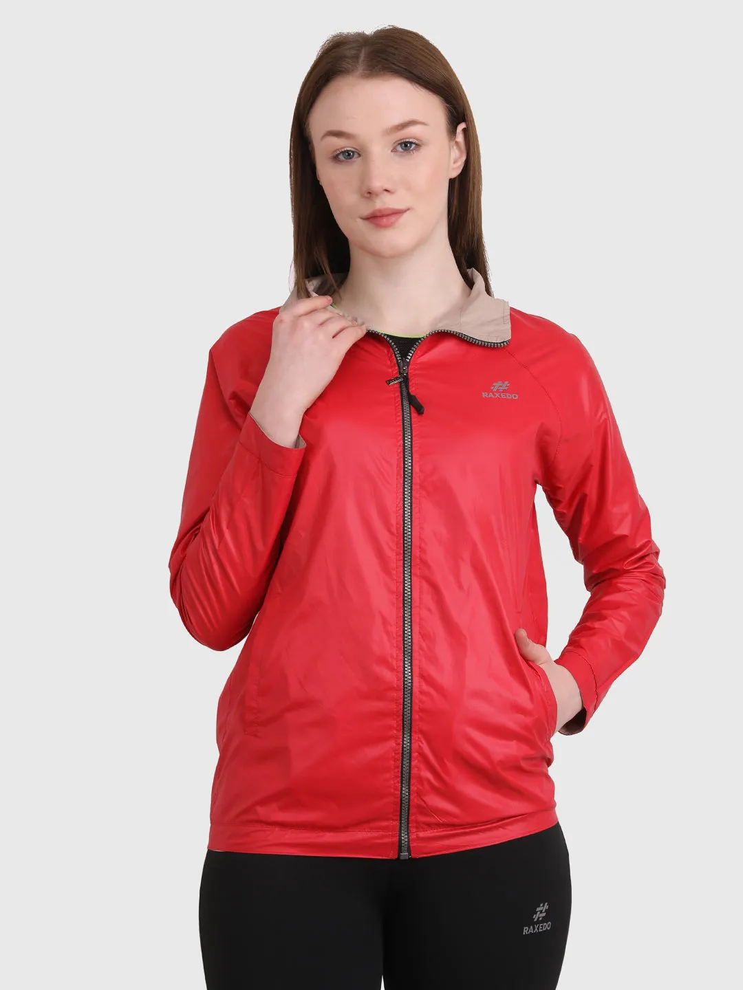 women's reversible hooded jacket