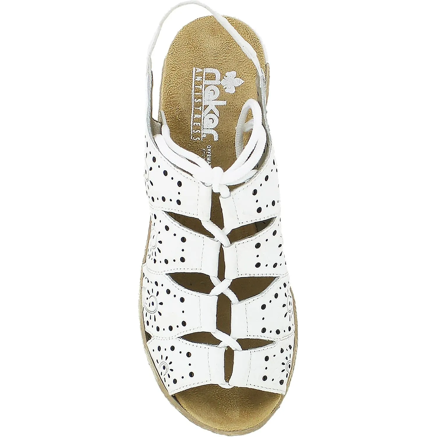 Women's Rieker 62465-80 White Leather