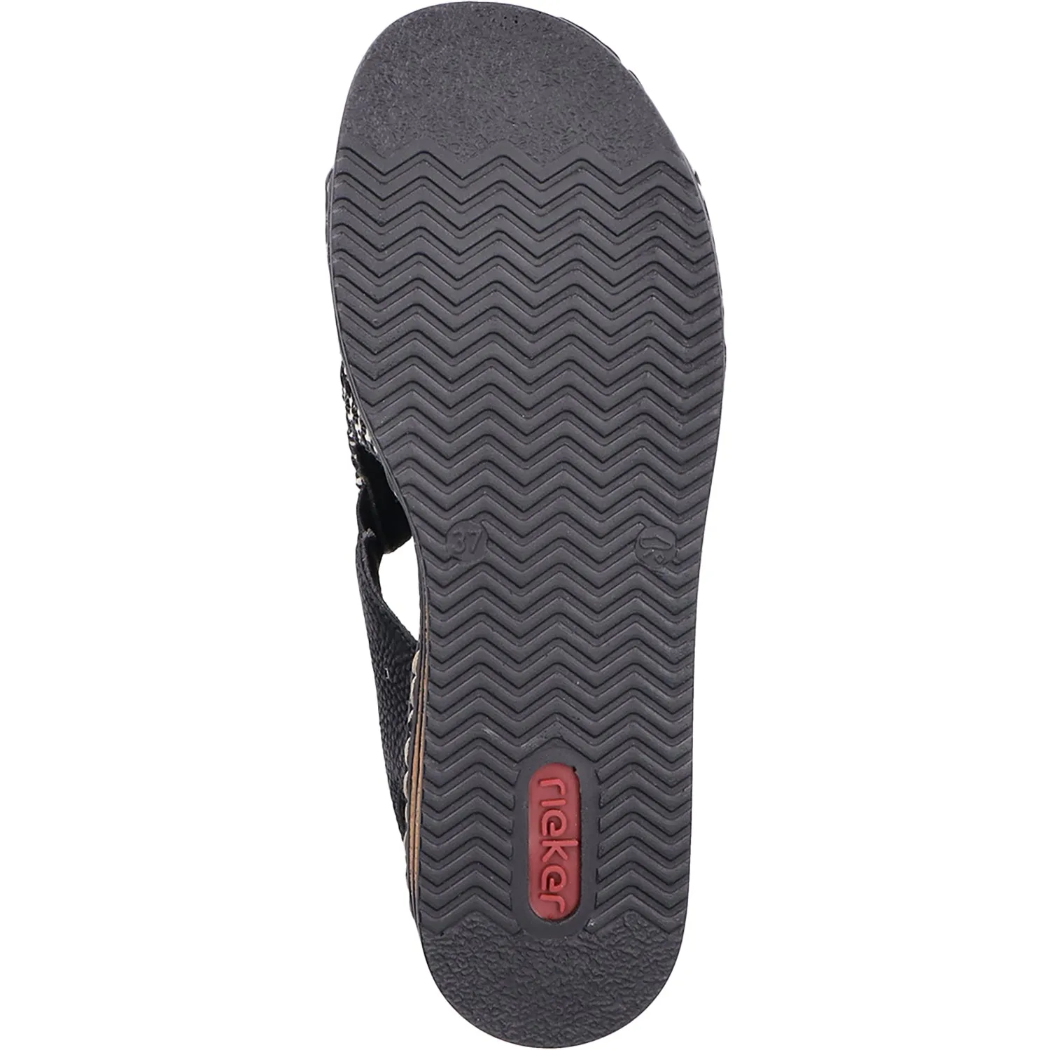 Women's Rieker 62971-00 Black/Sand Woven