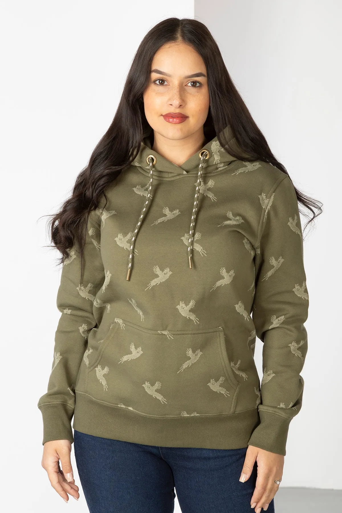 Women's Woven Loungewear Hoody - Arram