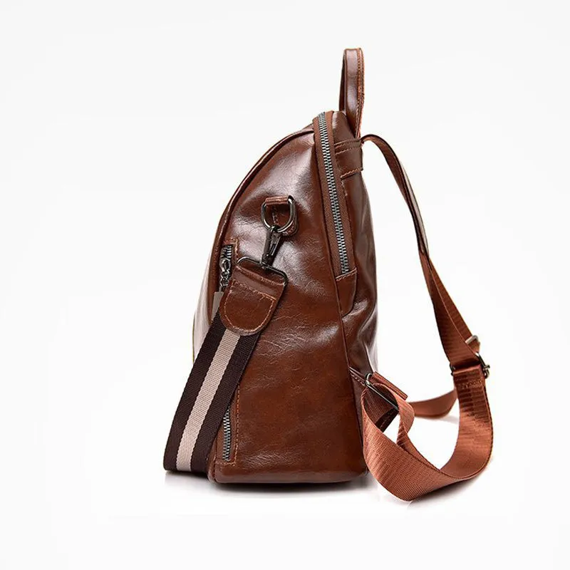 Youth Leather Backpacks for Teenage Girls