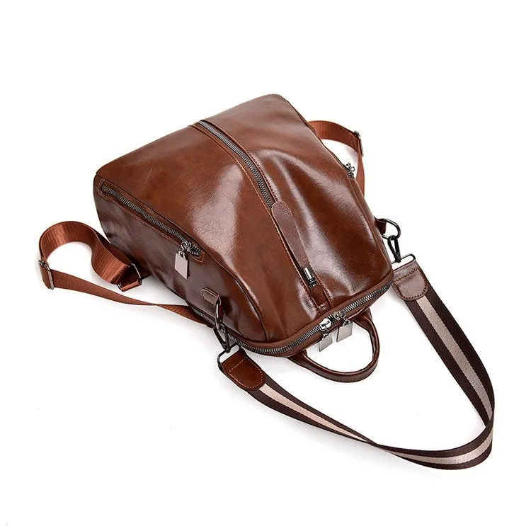 Youth Leather Backpacks for Teenage Girls