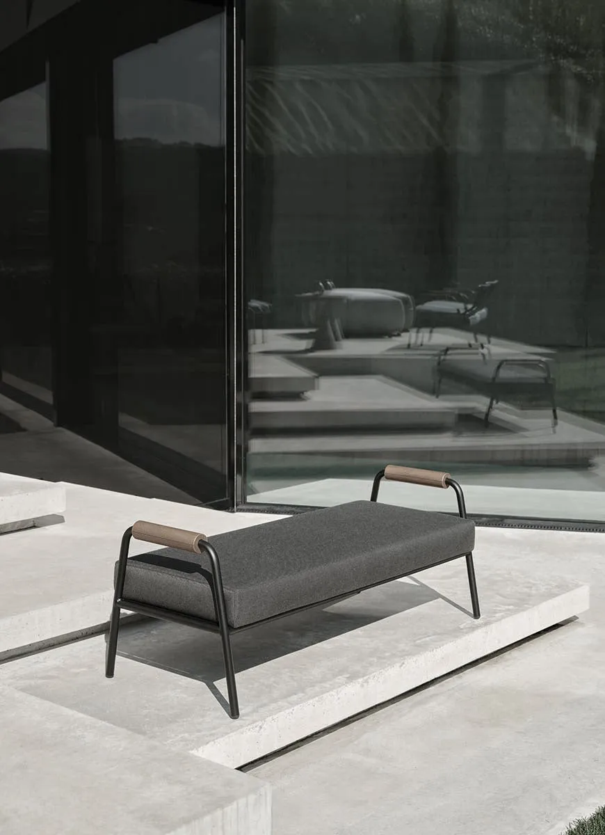 Zoe Wood Open Air Bench