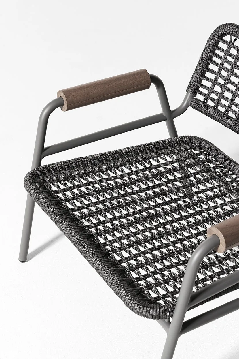 Zoe wood Outdoor Armchair