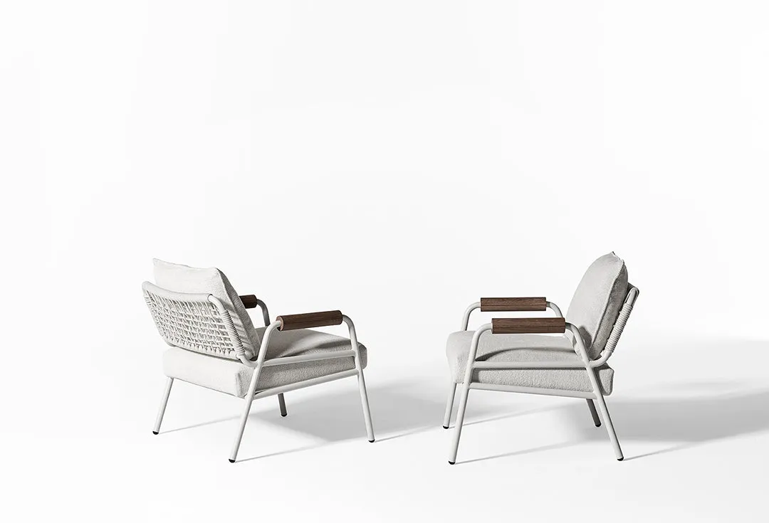 Zoe wood Outdoor Armchair