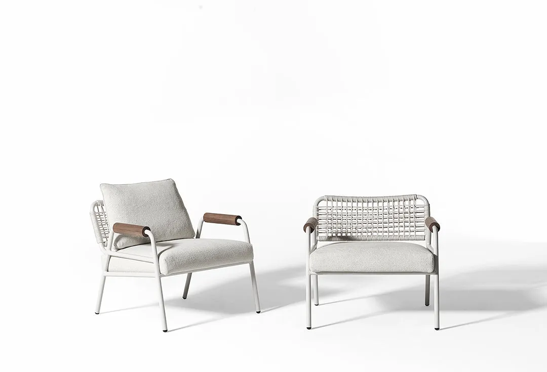 Zoe wood Outdoor Armchair