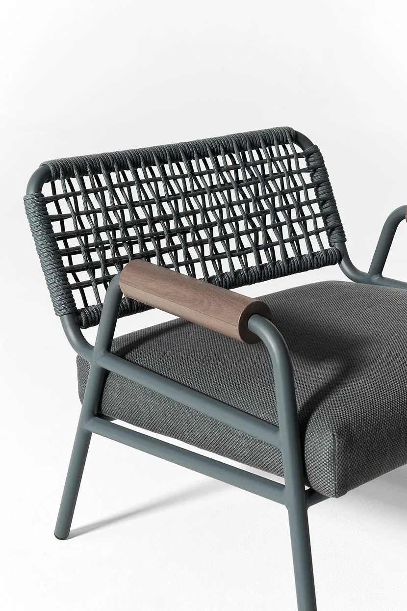 Zoe wood Outdoor Armchair