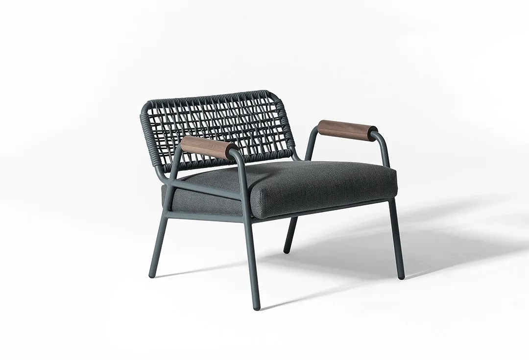 Zoe wood Outdoor Armchair