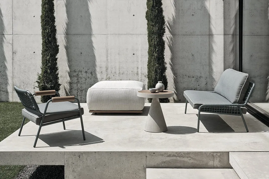 Zoe wood Outdoor Armchair