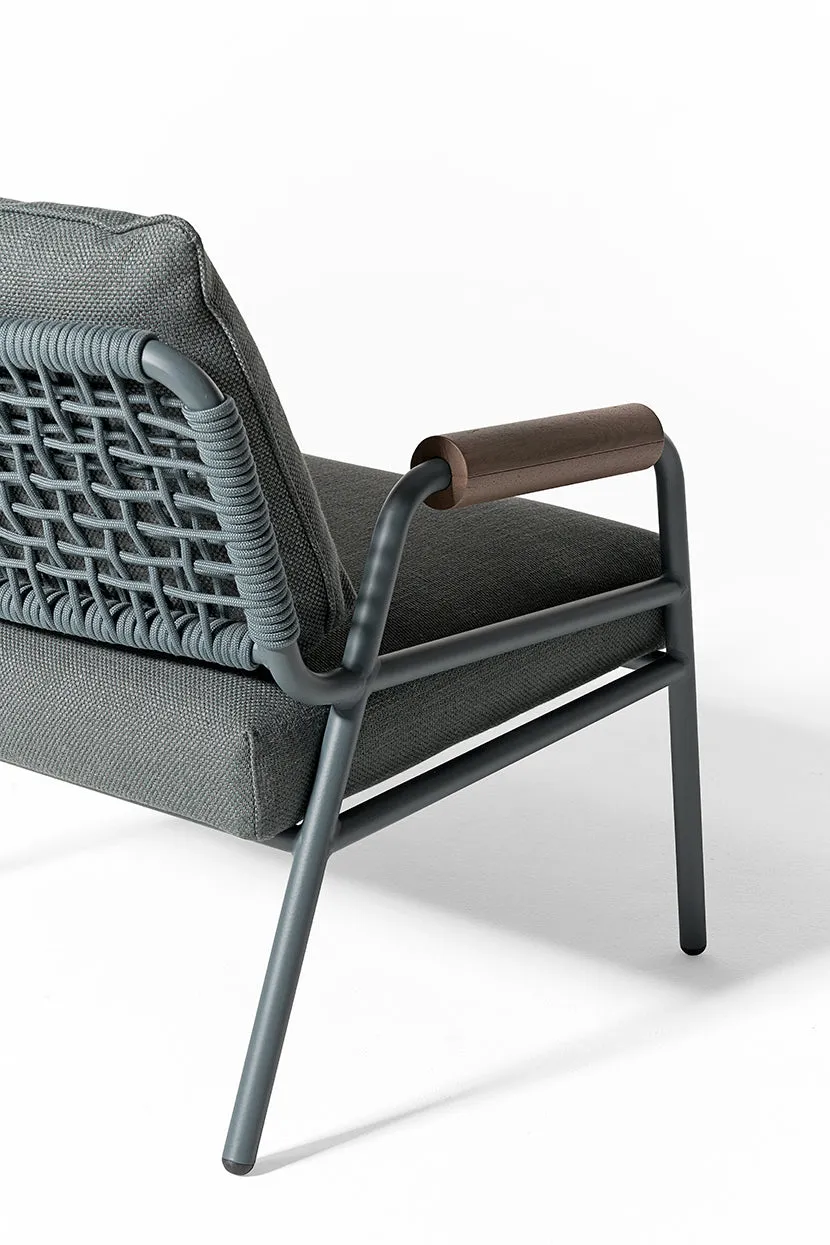 Zoe wood Outdoor Armchair